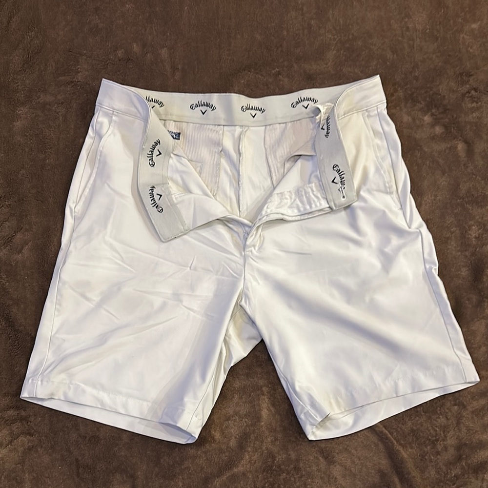 Callaway Classic White Golf Shorts